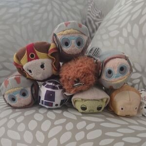 Star Wars Tsum Tsum Small Plush Toy Collection Bundle Of 8